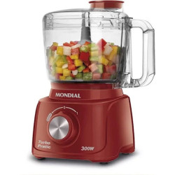 Mini Processador Mondial Turbo Pratic MP-16-R Vermelho