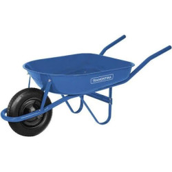 Carrinho De Mão Caçamba Rasa 50 Litros Azul Tramontina